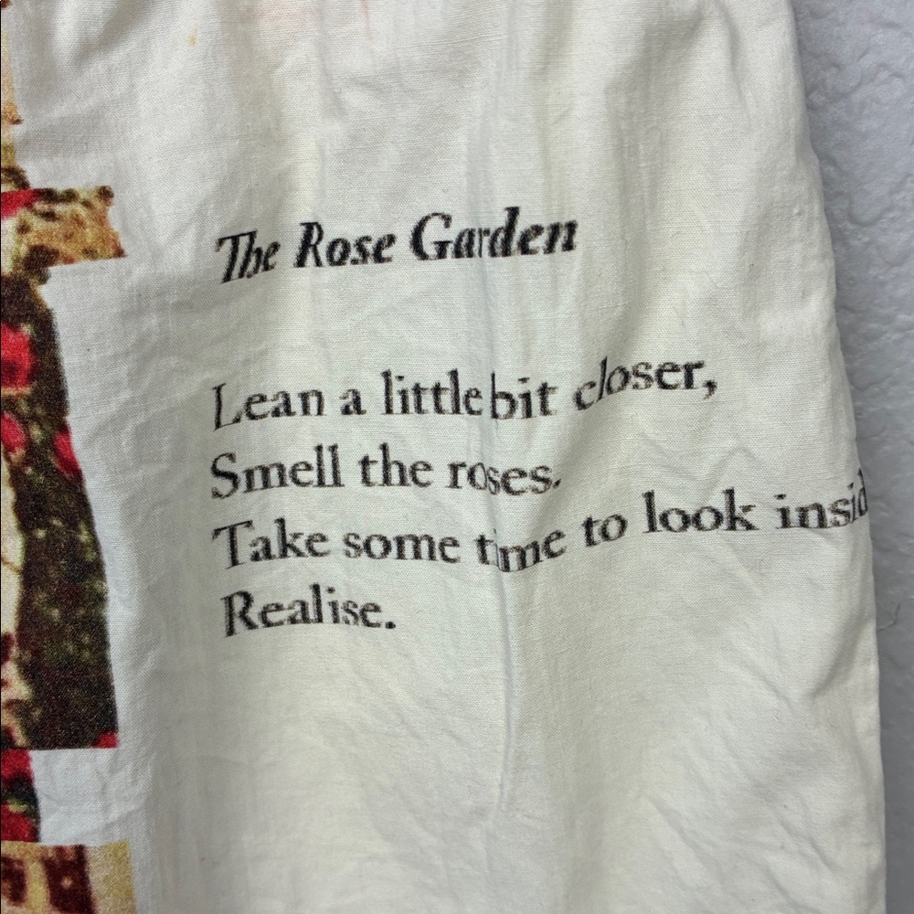 House of Sunny Rose Garden Pants Cotton Drawstring Pockets Red Floral Revolve 8 - Picture 8 of 11